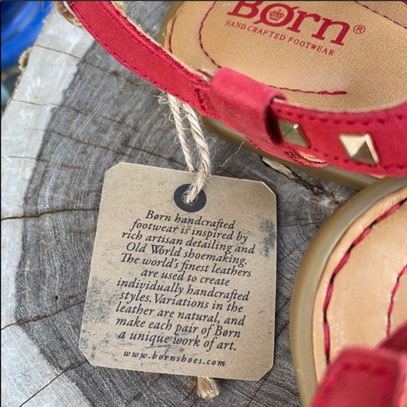 New BORN Chili Pepper Red Leather Sandals - Picture 8 of 16